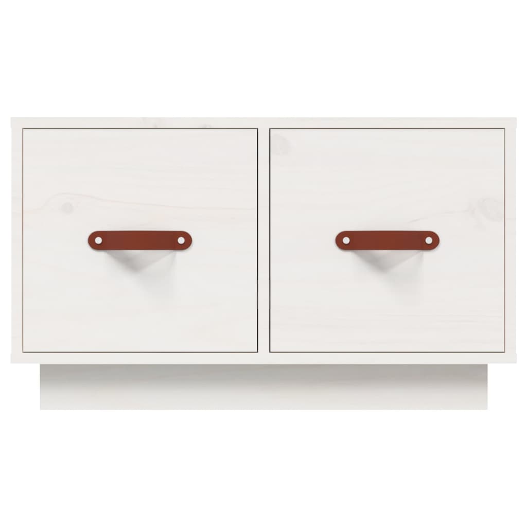 Coffee Table White 60x53x35 cm Solid Pine