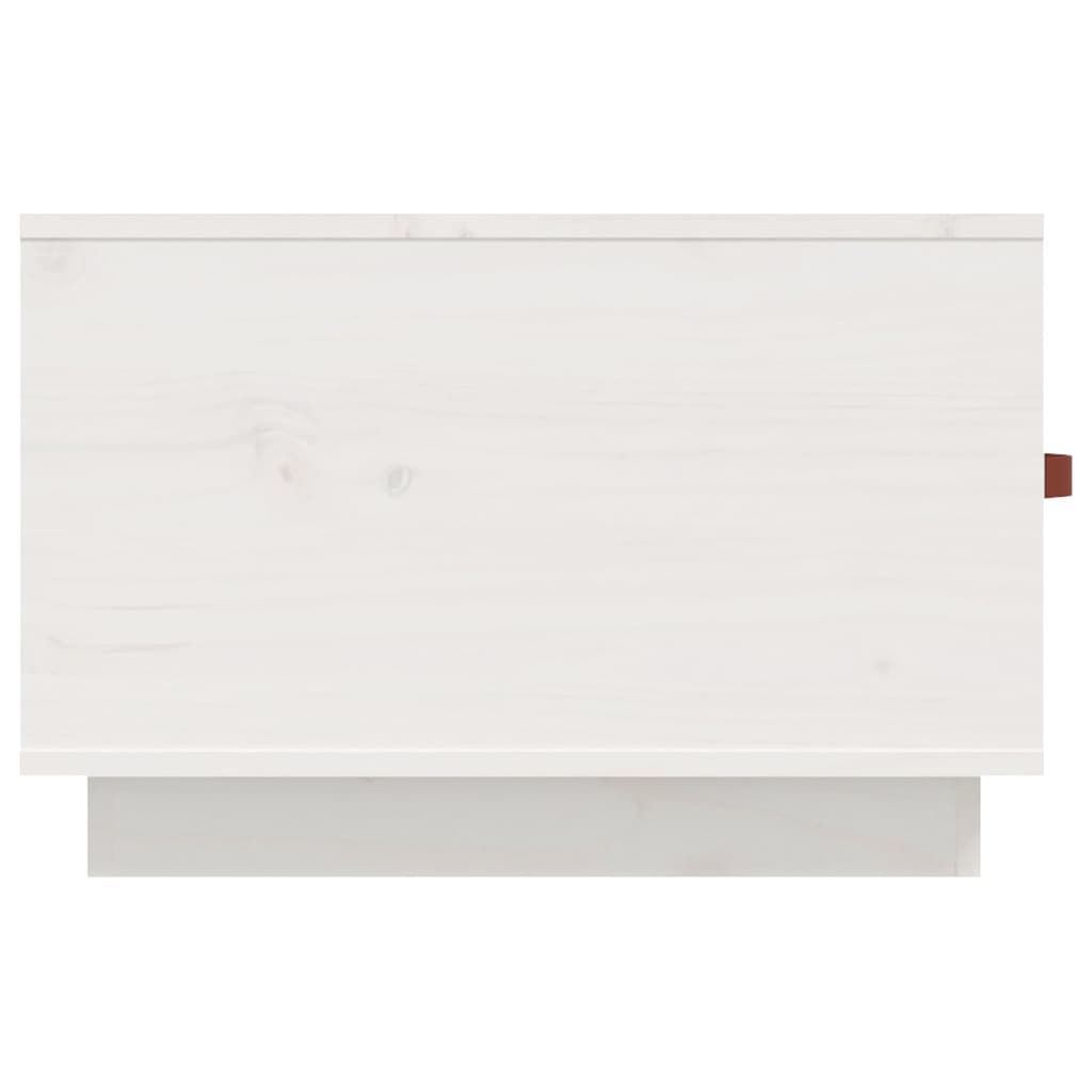 Coffee Table White 60x53x35 cm Solid Pine