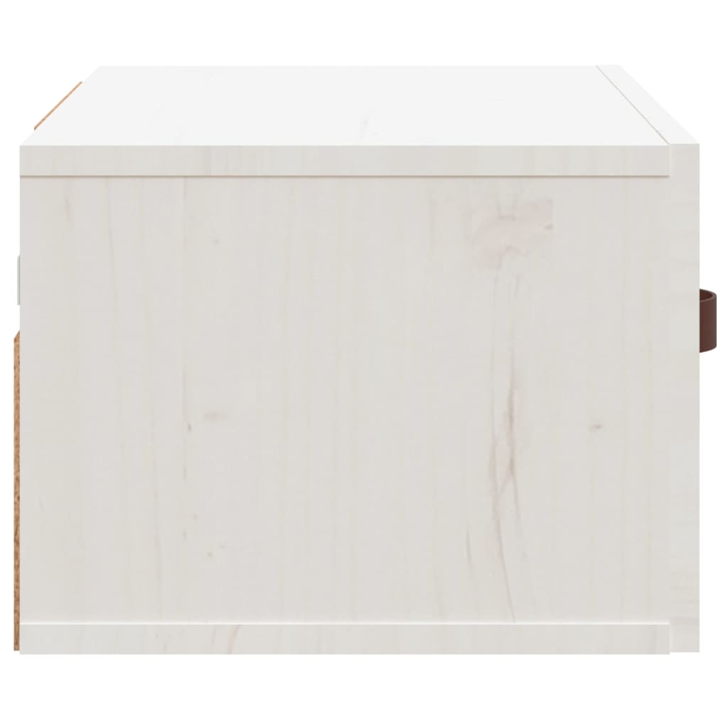 Table de chevet murale blanche 40x29,5x22 cm