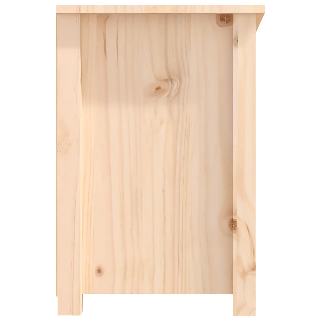 Meuble TV 114x35x52 cm en bois de pin massif