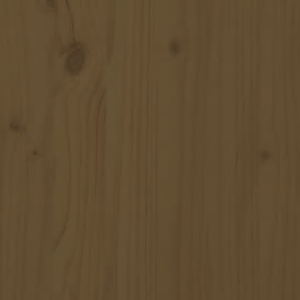 Meuble TV marron miel 90x40x60 cm en bois de pin massif
