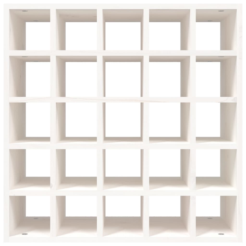 Casier à vin blanc 56x25x56 cm en pin massif
