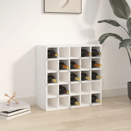 Casier à vin blanc 56x25x56 cm en pin massif