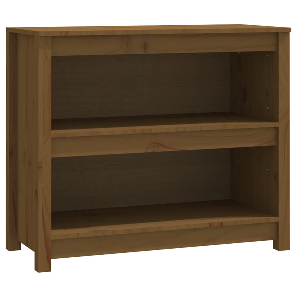 Bookshelf Honey Brown 80x35x68 cm Solid Pine