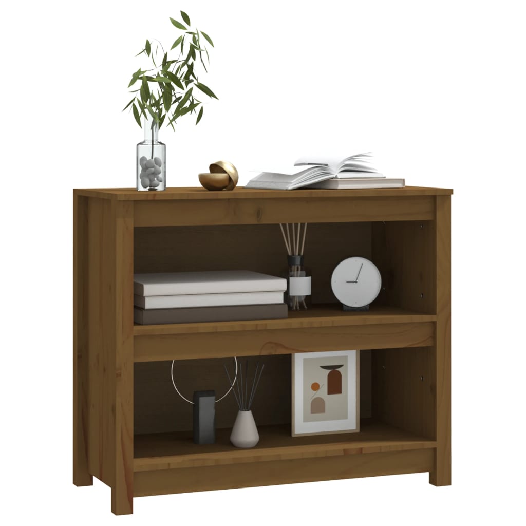 Bookshelf Honey Brown 80x35x68 cm Solid Pine