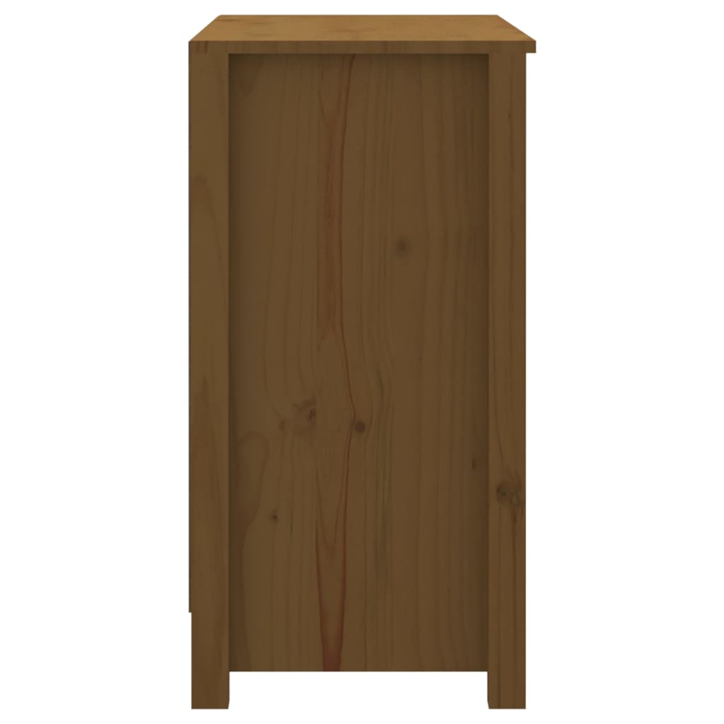 Bookshelf Honey Brown 80x35x68 cm Solid Pine