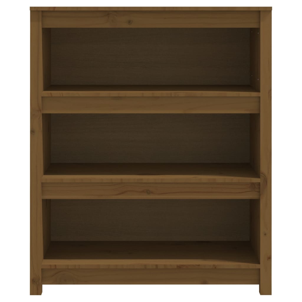 Bookshelf Honey Brown 80x35x97 cm Solid Pine