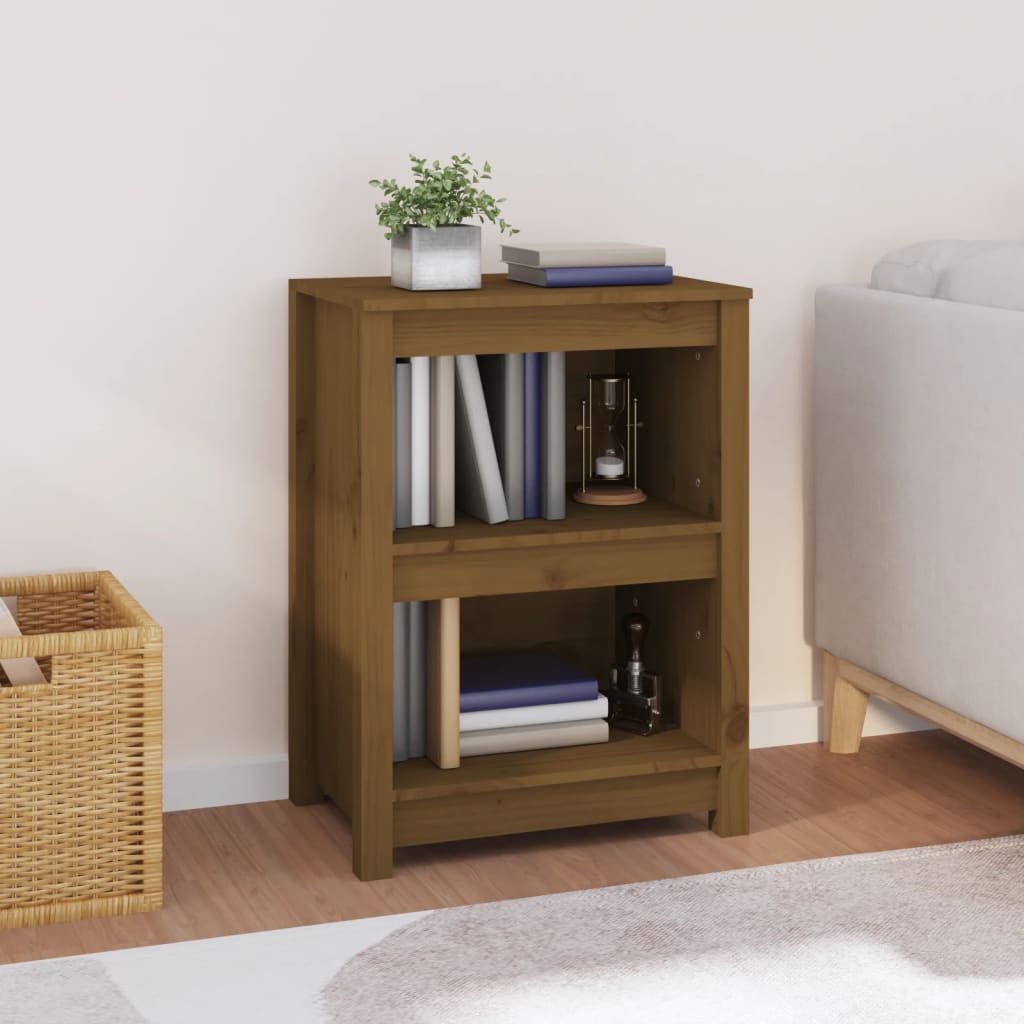Bookshelf Honey Brown 50x35x68 cm Solid Pine Wood