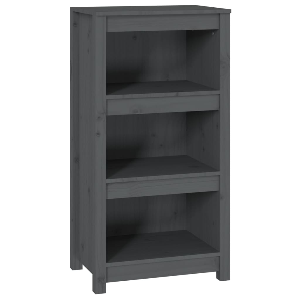 Bookshelf Grey 50x35x97 cm Solid Pine