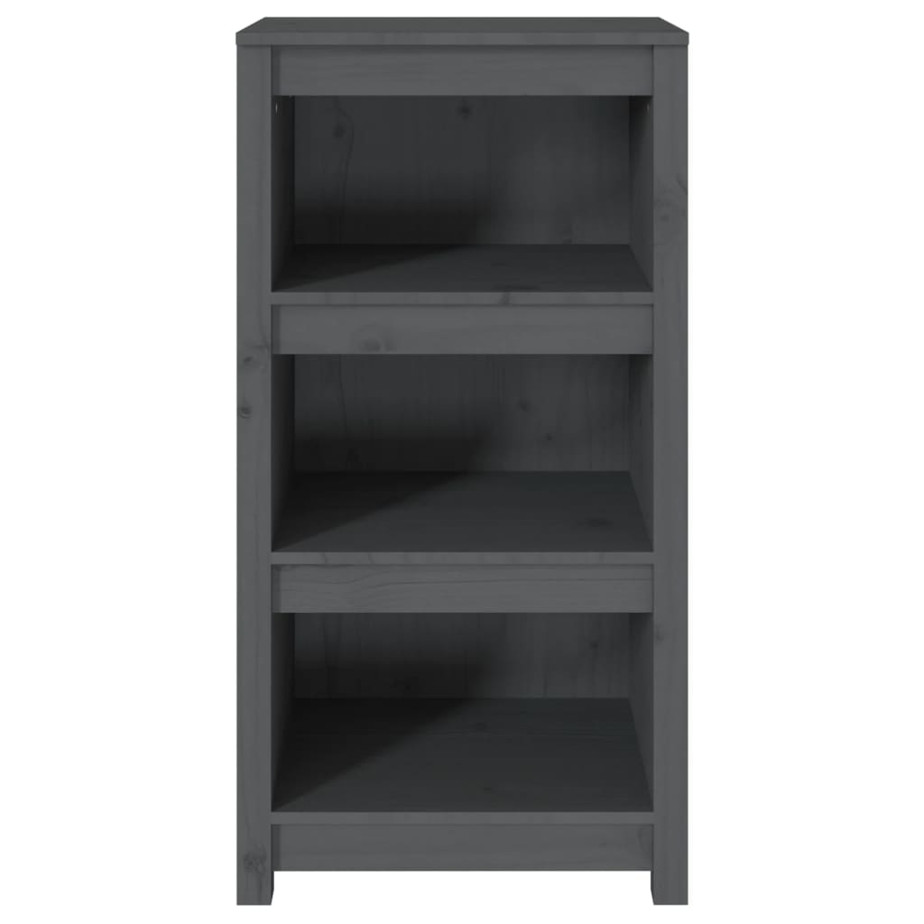Bookshelf Grey 50x35x97 cm Solid Pine