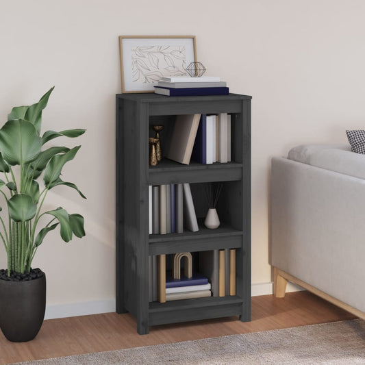 Bookshelf Grey 50x35x97 cm Solid Pine