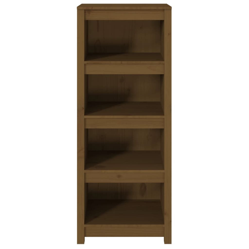 Bookshelf Honey Brown 50x35x125.5 cm Solid Pine
