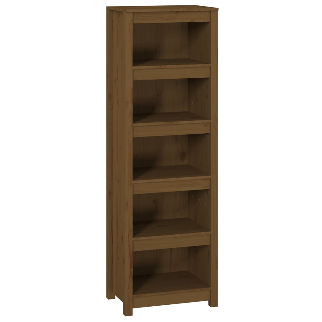 Bookshelf Honey Brown 50x35x154 cm Solid Pine