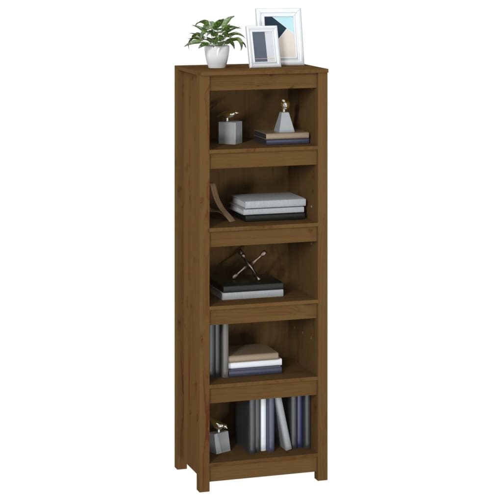 Bookshelf Honey Brown 50x35x154 cm Solid Pine
