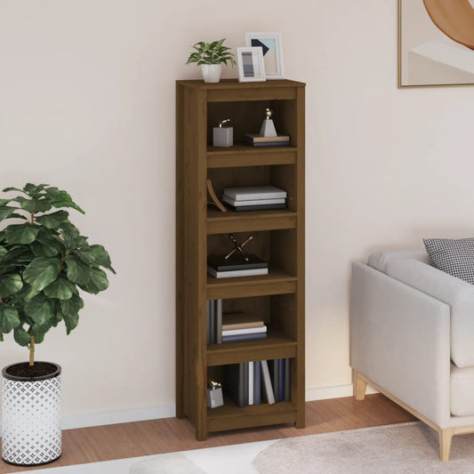 Bookshelf Honey Brown 50x35x154 cm Solid Pine