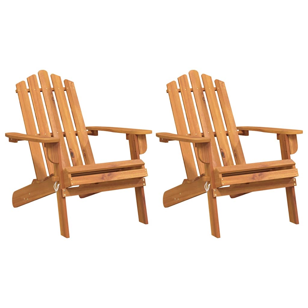 Adirondack-Gartenstühle 2 Stk. Massivholz Akazie