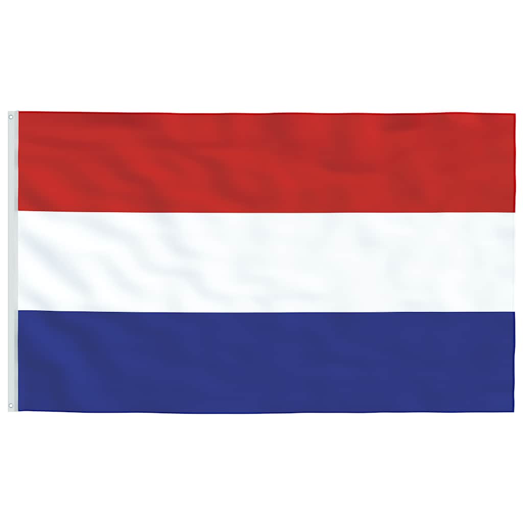 Niederländische Flagge mit Mast 6,08 m Aluminium