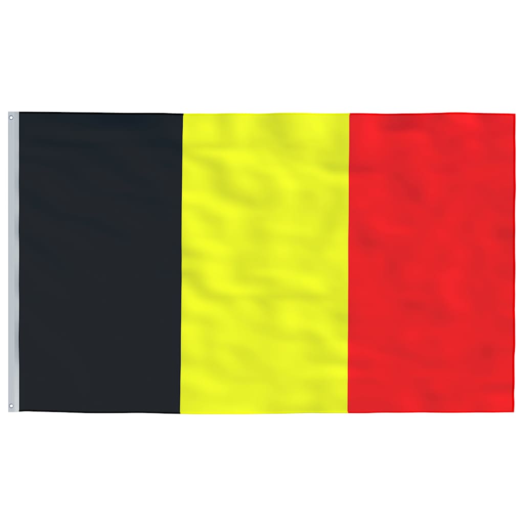 Belgische Flagge mit Mast 6,08 m Aluminium