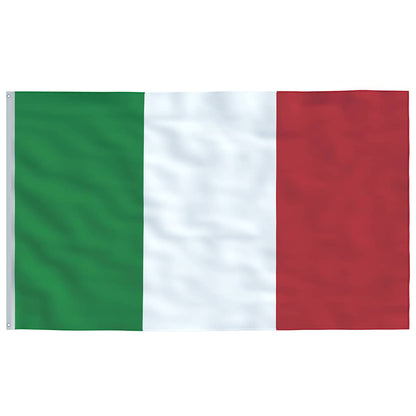 Flagge Italiens mit Mast 6,08 m Aluminium