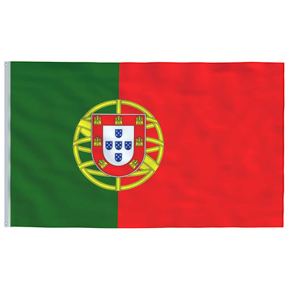 Flagge Portugals mit Mast 6,08 m Aluminium