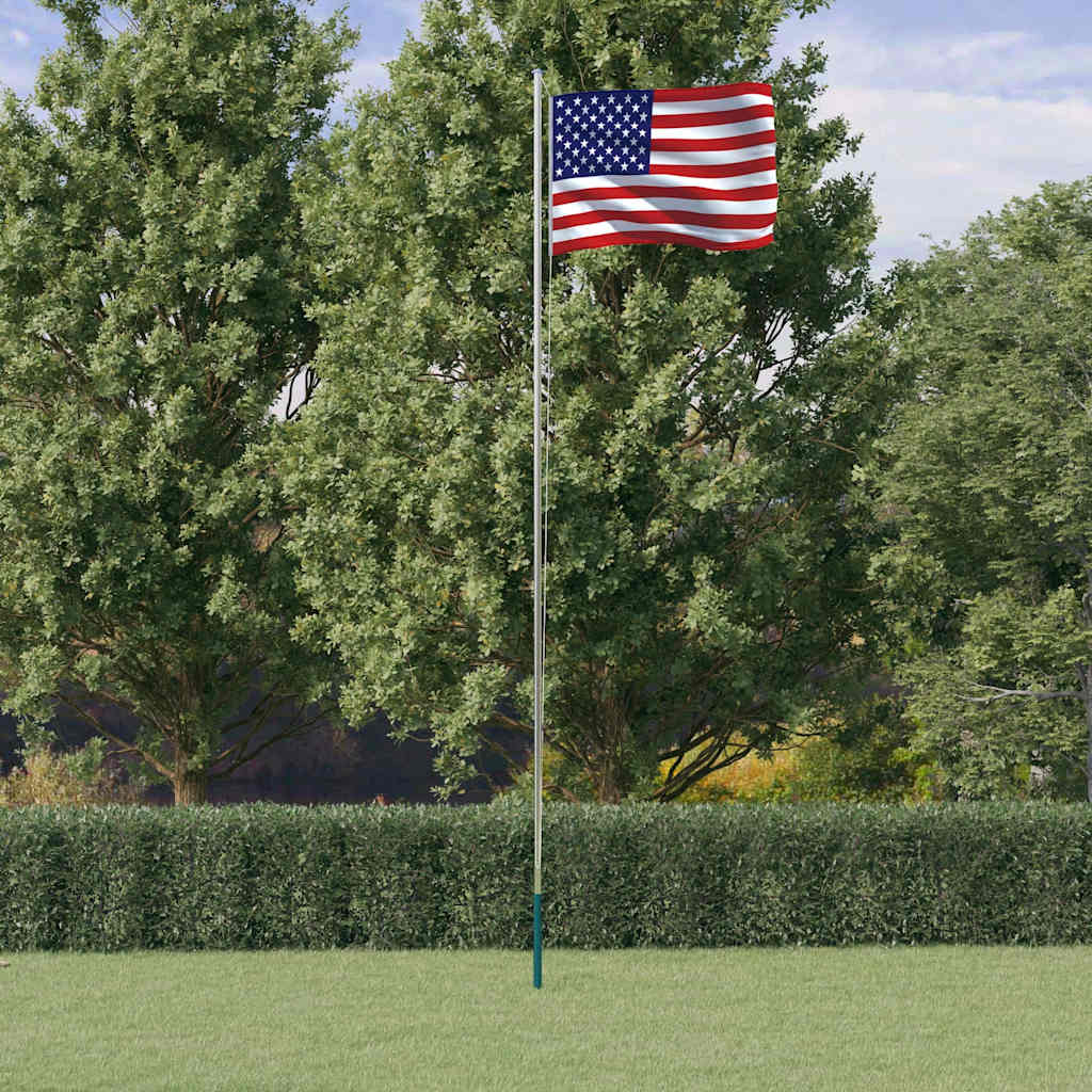 Flagge der Vereinigten Staaten mit Mast 6,08 m Aluminium