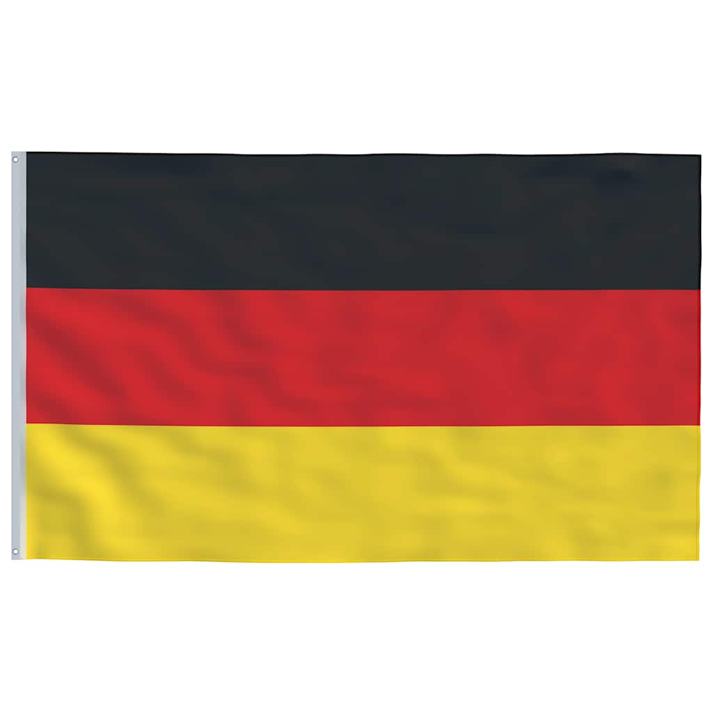 Flagge Deutschlands mit Mast 5,5 m Aluminium