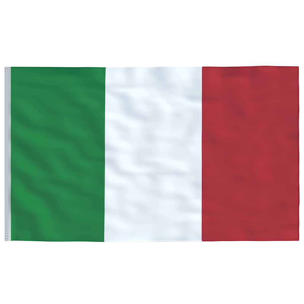 Flagge Italiens mit Mast 5,5 m Aluminium