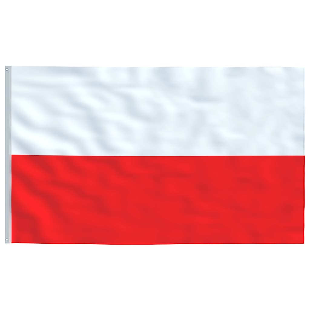 Flagge Polens mit Mast 5,5 m Aluminium