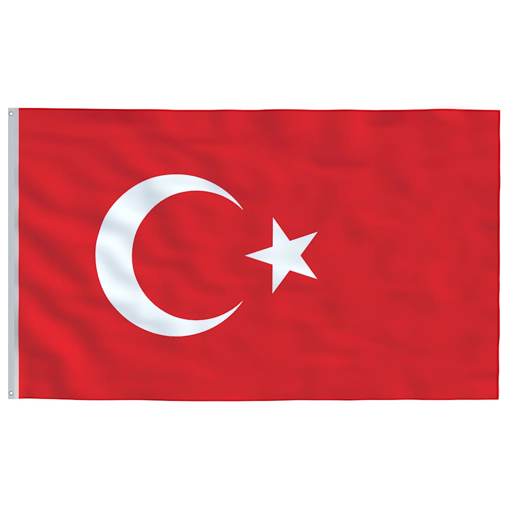 Flagge der Türkei mit Mast 5,5 m Aluminium