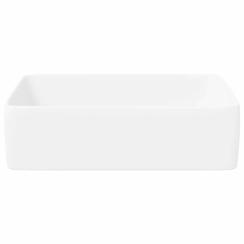 Waschbecken Weiß 48x37x13 cm Keramik Rechteckig