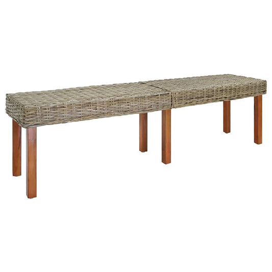 Bank Natur 160 x 35 x 45 cm Massivholz Mango