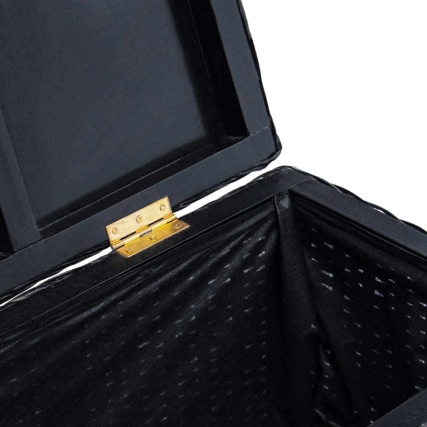 Aufbewahrungsbox mit Speicher Schwarz 110 x 35 x 45 cm