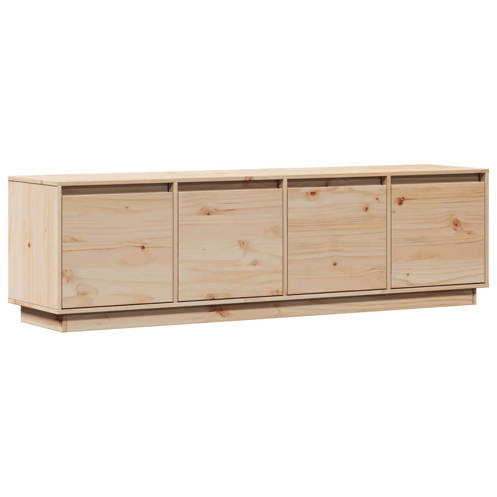 Meuble TV 156x37x45 cm en bois de pin massif