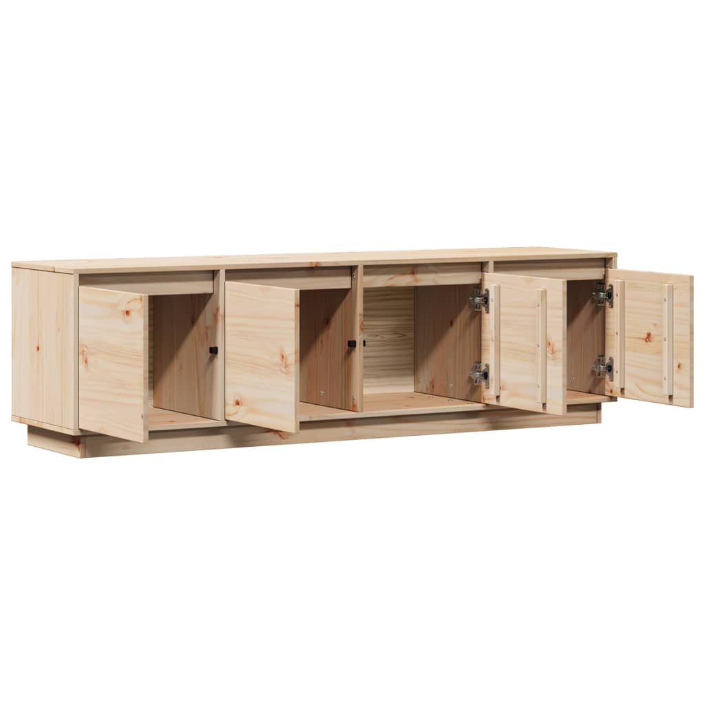 Meuble TV 156x37x45 cm en bois de pin massif