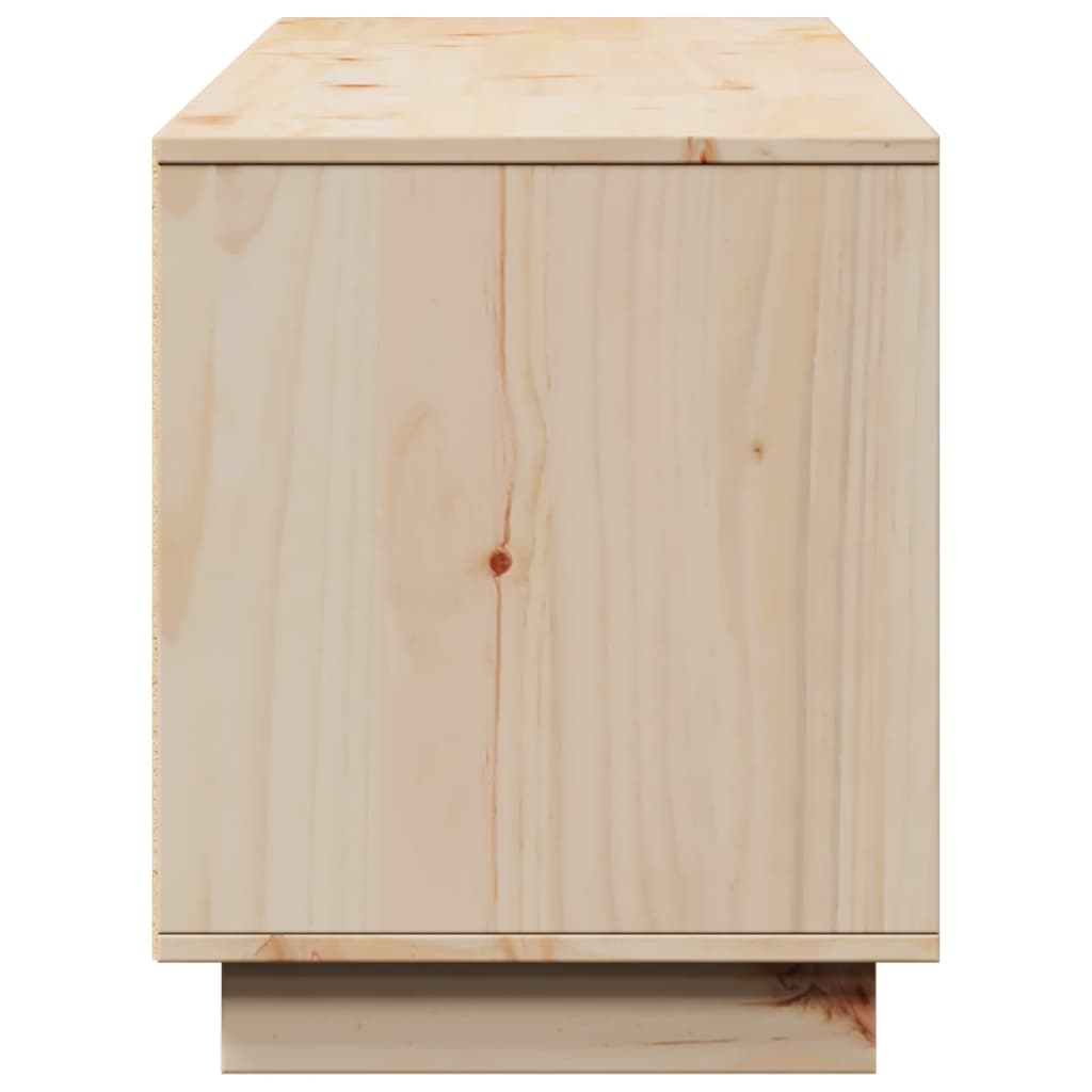 Meuble TV 156x37x45 cm en bois de pin massif