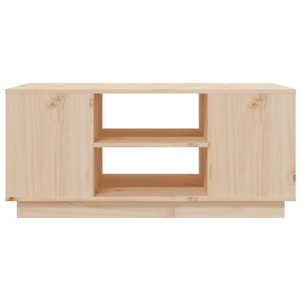 Table basse 90x49x40,5 cm en bois de pin massif