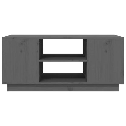 Couchtisch Grau 90x49x40,5 cm Massivholz Kiefer