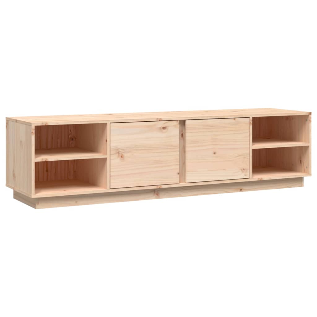 Meuble TV 156x40x40 cm en bois de pin massif