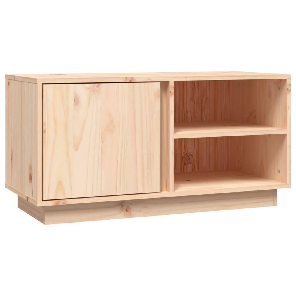 TV-Schrank 80x35x40,5 cm Massivholz Kiefer