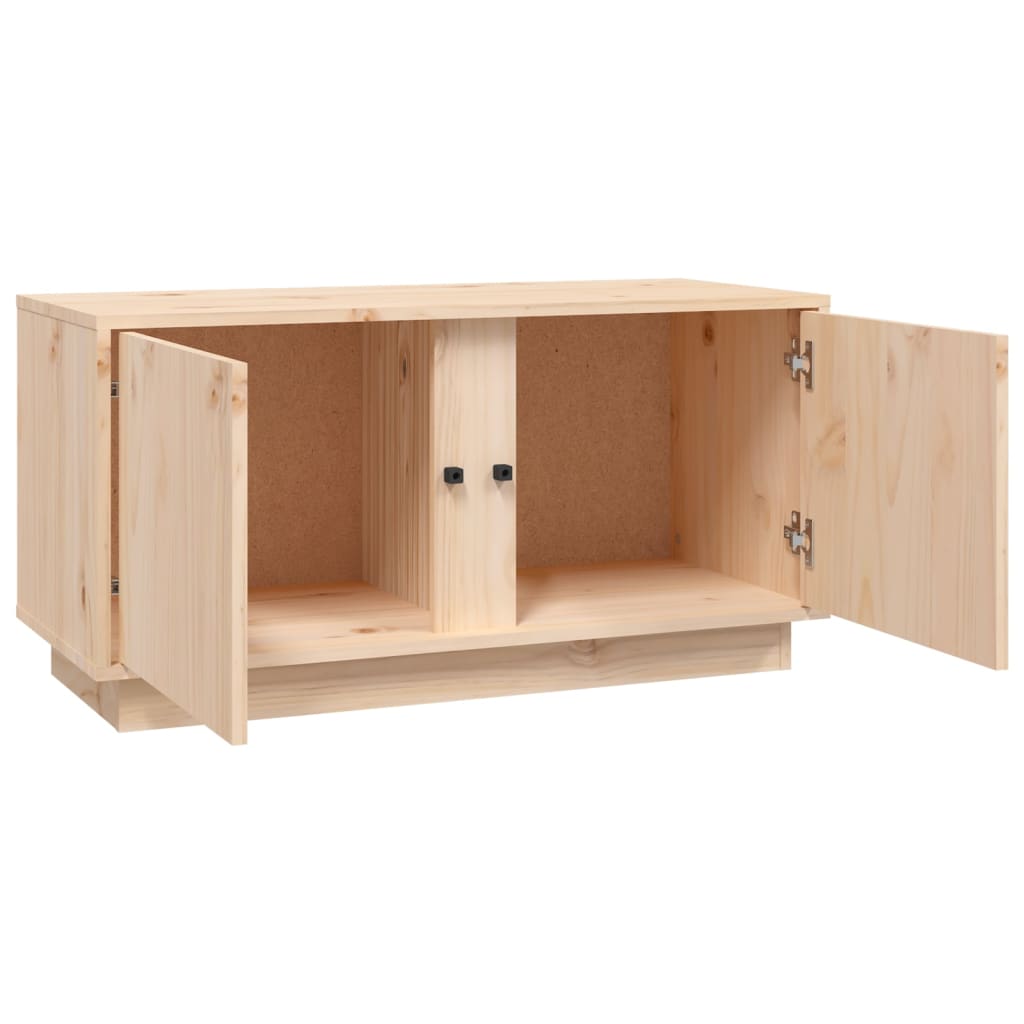 TV-Schrank 80x35x40,5 cm Massivholz Kiefer