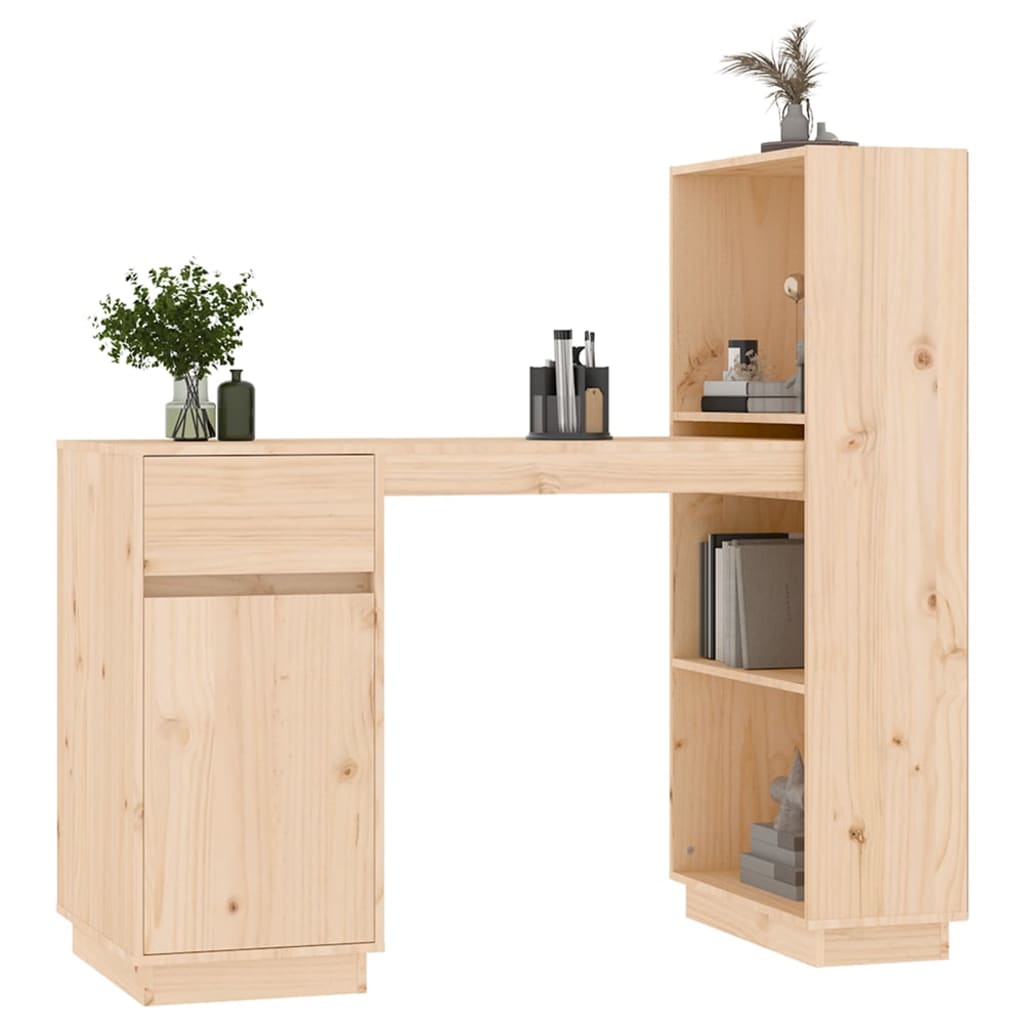 Bureau 110x53x117 cm en bois de pin massif