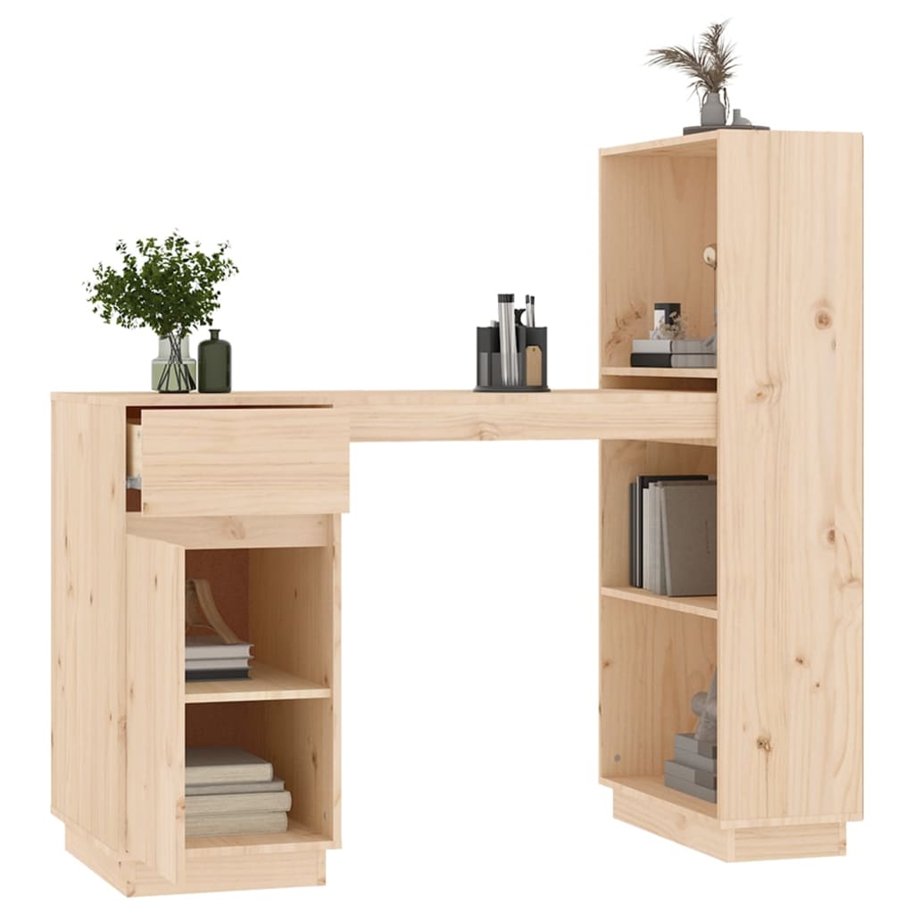 Bureau 110x53x117 cm en bois de pin massif