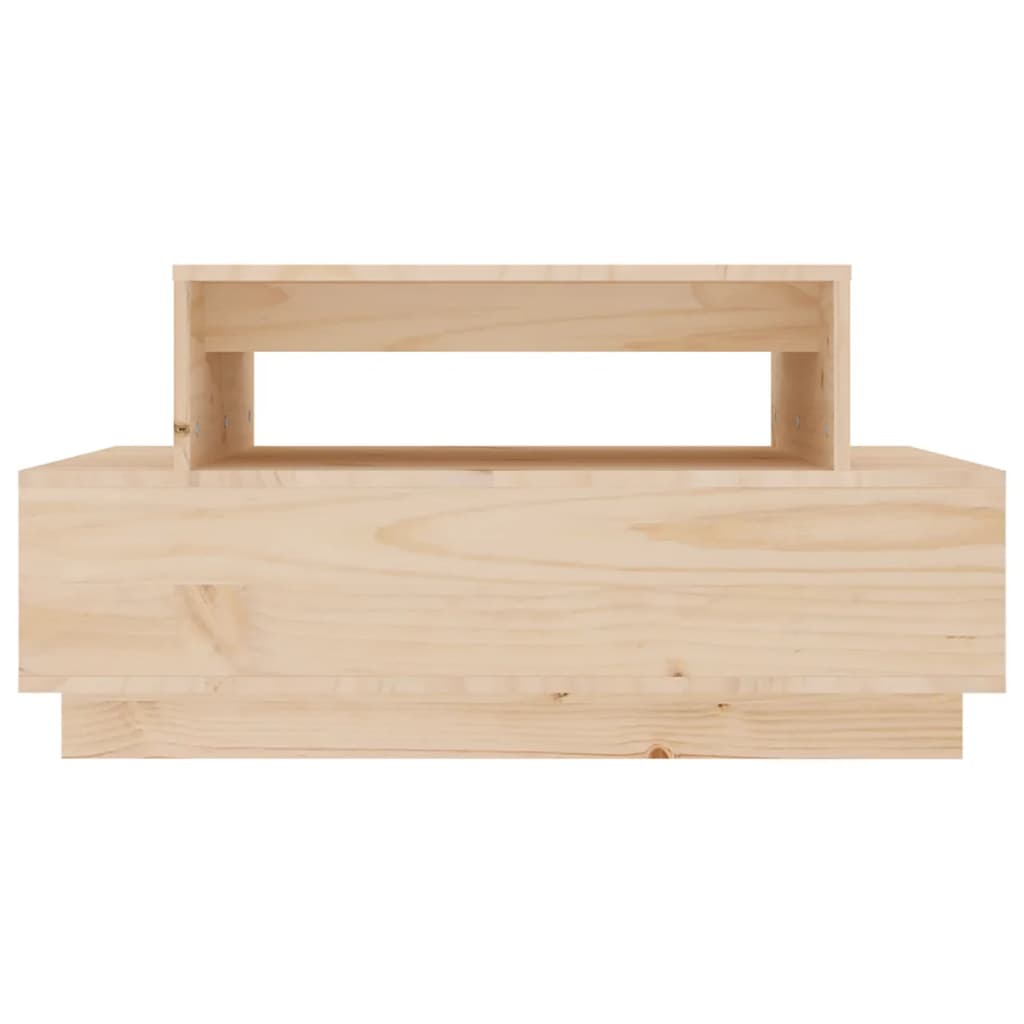 Table basse 80x55x40,5 cm en bois de pin massif