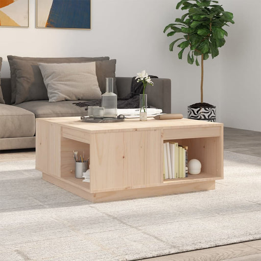 Couchtisch 80x81x36,5 cm Massivholz Kiefer
