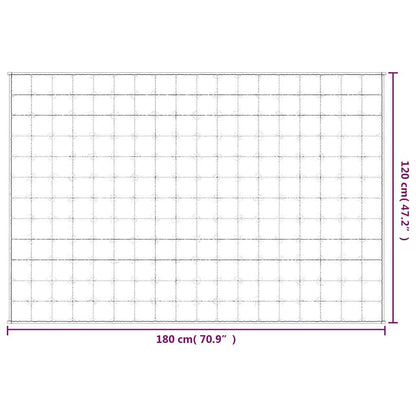 Gewichtsdecke Grau 120x180 cm 5 kg Stoff