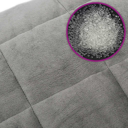 Gewichtsdecke Grau 120x180 cm 9 kg Stoff