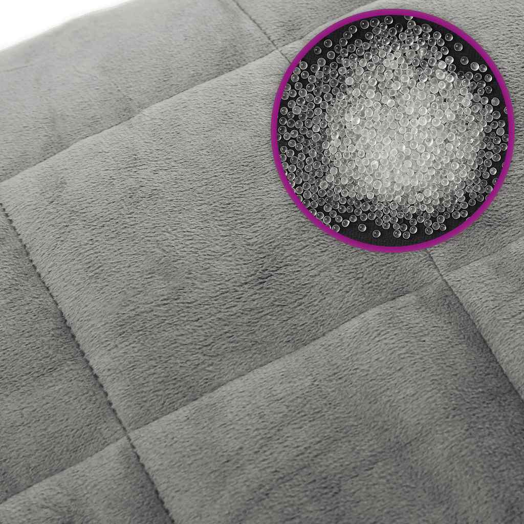 Gewichtsdecke Grau 150x200 cm 7 kg Stoff