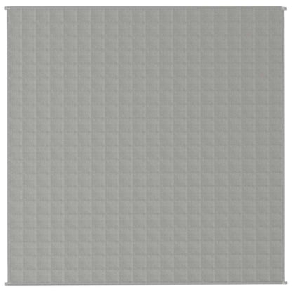 Gewichtsdecke Grau 200x200 cm 9 kg Stoff