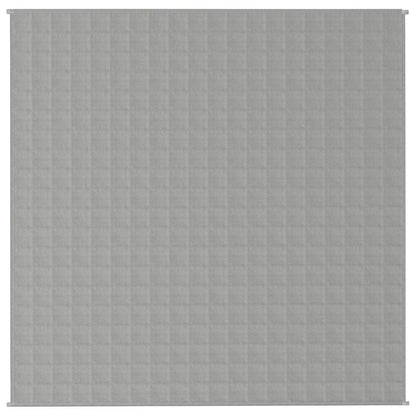 Gewichtsdecke Grau 200x200 cm 13 kg Stoff
