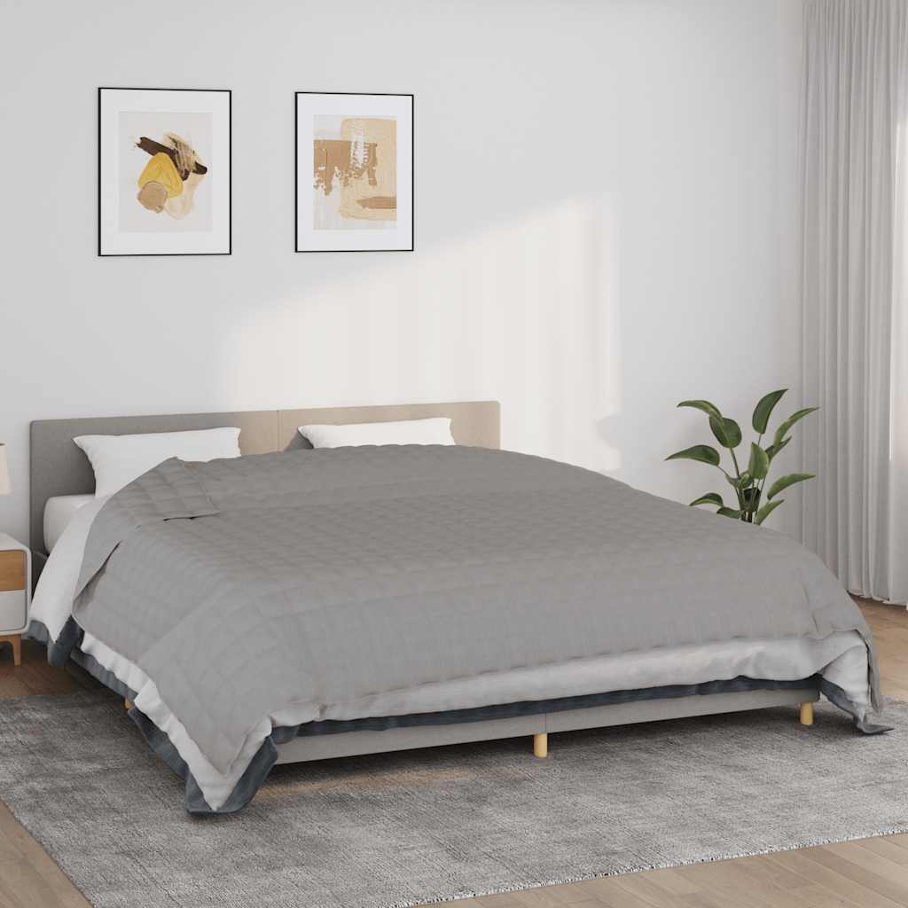 Gewichtsdecke Grau 235x290 cm 11 kg Stoff